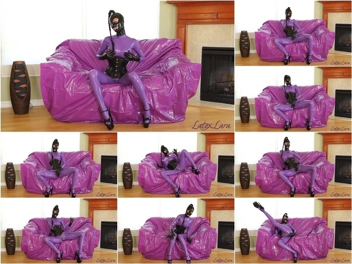 Latex Porn – 7795 – Wet Pussy Play In Purple Catsuit