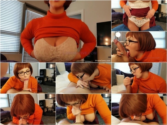 ManyVids Webcams Video presents Girl Larkin Love – Velma Secret Blowjob Sex Tape CIM
