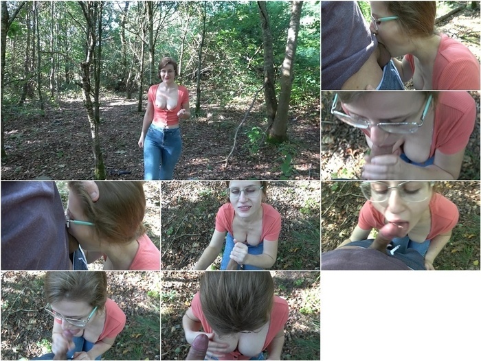 Miss Deep Misia aka maskbj in 19 Outdoor Blowjob in the Forest and Cum on her Face